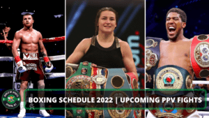 Boxing Schedule 2022 | Upcoming PPV Fights